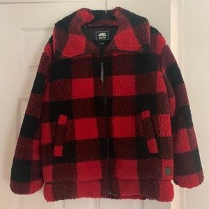 Roots Park Plaid Sherpa Jacket